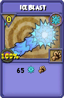 Wizard101 Ice spell card: Ice Blast, Spell ID 5361