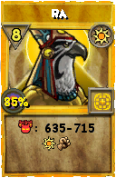 Wizard101 Sun spell card: Ra, Spell ID 5382