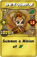 Wizard101 Life spell card: Sprite Guardian, Spell ID 5396