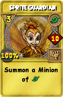 Wizard101 Life spell card: Sprite Guardian, Spell ID 5413