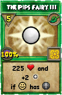 Wizard101 Life spell card: The Pips Fairy III, Spell ID 5439
