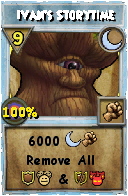 Wizard101 Moon spell card: Ivan's Storytime, Spell ID 5473