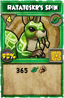 Wizard101 Life spell card: Ratatoskr's Spin, Spell ID 5479