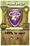 Wizard101 Star spell card: Storm Shield, Spell ID 5499