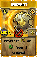 Wizard101 Sun spell card: Indemnity, Spell ID 5508