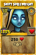 Wizard101 Sun spell card: Shift Spellwright, Spell ID 5538
