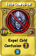 Wizard101 Myth spell card: Cold Confusion, Spell ID 5547