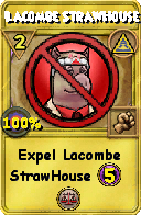 Wizard101 Myth spell card: Lacombe StrawHouse, Spell ID 5561