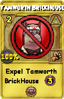 Wizard101 Myth spell card: Tamworth BrickHouse, Spell ID 5565