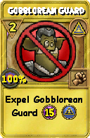 Wizard101 Myth spell card: Gobblorean Guard, Spell ID 5571