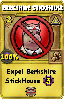Wizard101 Myth spell card: Berkshire StickHouse, Spell ID 5572