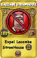 Wizard101 Myth spell card: Lacombe StrawHouse, Spell ID 5574
