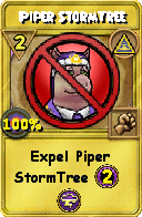 Wizard101 Myth spell card: Piper StormTree, Spell ID 5579