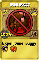 Wizard101 Myth spell card: Dune Buggy, Spell ID 5585