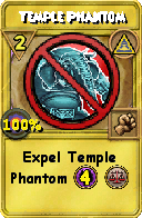 Wizard101 Myth spell card: Temple Phantom, Spell ID 5598