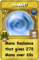 Wizard101 Cantrips spell card: Mana II, Spell ID 5655
