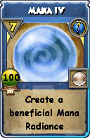 Wizard101 Cantrips spell card: Mana IV, Spell ID 5658