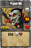 Wizard101 Death spell card: Vampire, Spell ID 5667