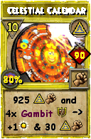 Wizard101 Myth spell card: Celestial Calendar, Spell ID 5668