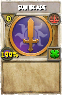 Wizard101 Balance spell card: Sun Blade, Spell ID 5676