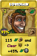 Wizard101 Life spell card: Leprechaun, Spell ID 5686
