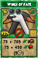 Wizard101 Life spell card: Wings of Fate, Spell ID 5701