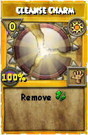 Wizard101 Sun spell card: Cleanse Charm, Spell ID 5733