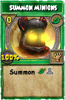 Wizard101 Life spell card: Summon Minions, Spell ID 5739
