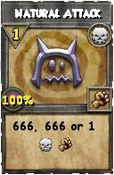 Wizard101 Death spell card: Natural Attack, Spell ID 5753