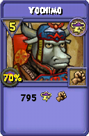 Wizard101 Storm spell card: Yochimo, Spell ID 5755