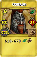 Wizard101 Life spell card: Centaur, Spell ID 5768