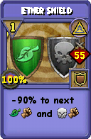 Wizard101 Myth spell card: Ether Shield, Spell ID 5784