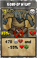 Wizard101 Death spell card: Lord of Night, Spell ID 5790