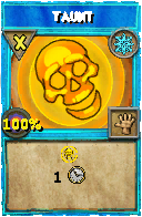 Wizard101 Ice spell card: Taunt, Spell ID 5802