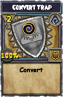 Wizard101 Shadow spell card: Convert Trap, Spell ID 5805