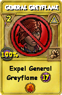 Wizard101 Myth spell card: General Greyflame, Spell ID 5828