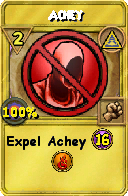 Wizard101 Myth spell card: Achey, Spell ID 5829