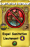 Wizard101 Myth spell card: Sanitation Lieutenant, Spell ID 5830