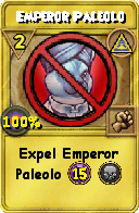 Wizard101 Myth spell card: Emperor Paleolo, Spell ID 5837