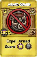 Wizard101 Myth spell card: Armed Guard, Spell ID 5849