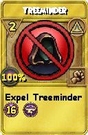 Wizard101 Myth spell card: Treeminder, Spell ID 5851