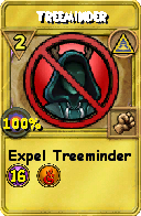 Wizard101 Myth spell card: Treeminder, Spell ID 5859