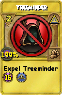 Wizard101 Myth spell card: Treeminder, Spell ID 5874