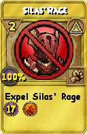 Wizard101 Myth spell card: Silas' Rage, Spell ID 5877