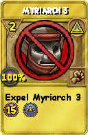 Wizard101 Myth spell card: Myriarch 3, Spell ID 5886