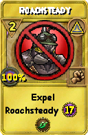 Wizard101 Myth spell card: Roachsteady, Spell ID 5893