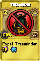 Wizard101 Myth spell card: Treeminder, Spell ID 5921
