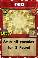 Wizard101 Fire spell card: Choke, Spell ID 5936