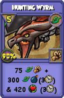 Wizard101 Life spell card: Hunting Wyrm, Spell ID 5978