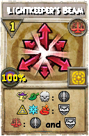 Wizard101 Balance spell card: Lightkeeper's Beam, Spell ID 5997